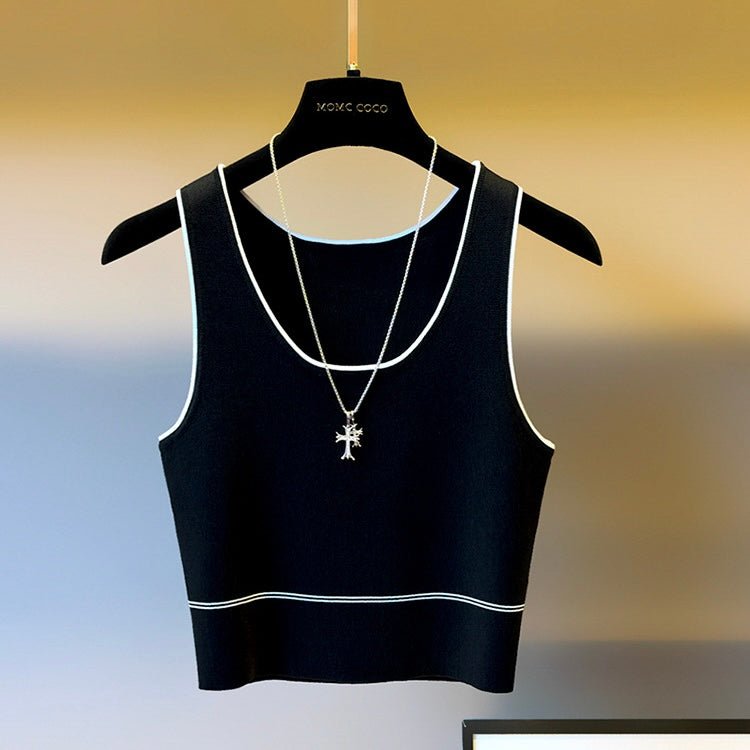 melt the lady basic jersey tops bk×gry The Jersey Long Top