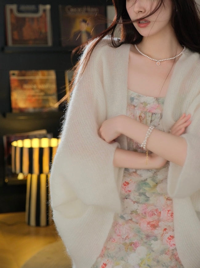 Woolen Knitted Cover-up Oversize Cardigan Top