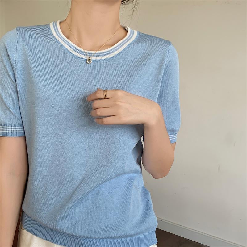 All-match Simple Basic Daily Knitted Top