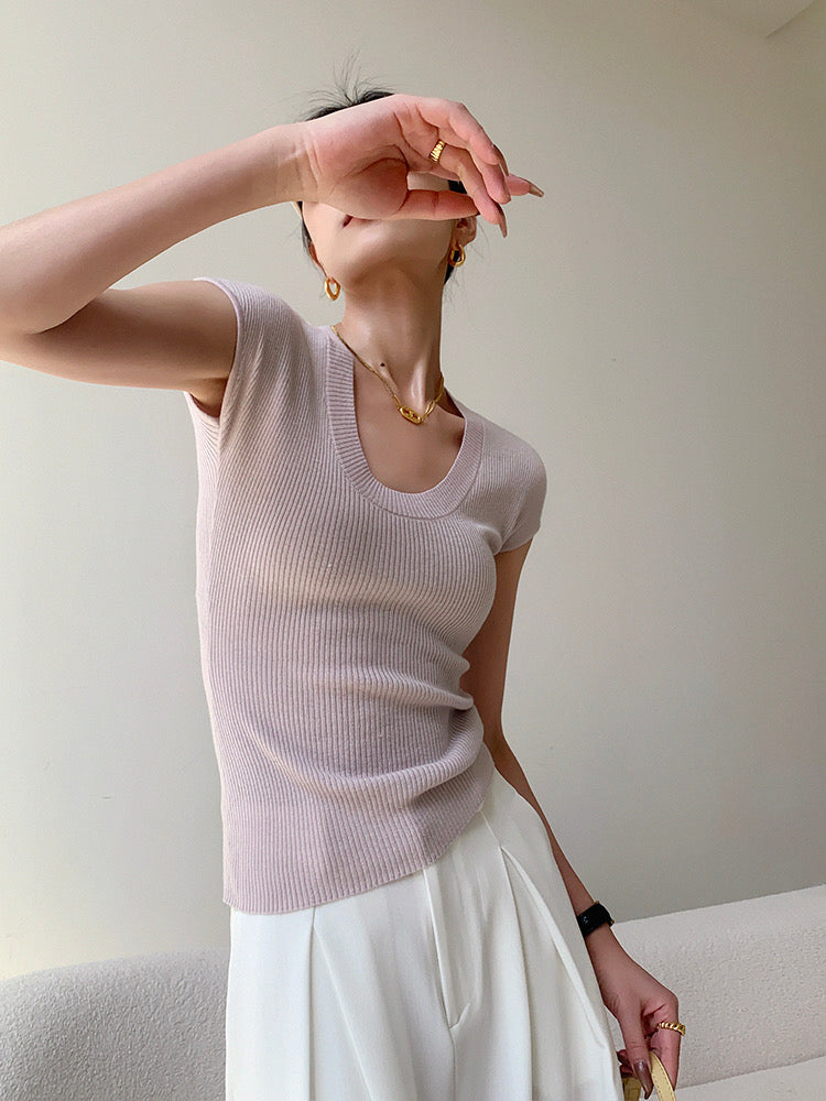 Solid Chic Knitted Top