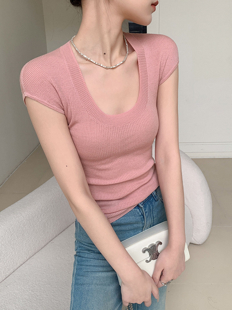Solid Chic Knitted Top